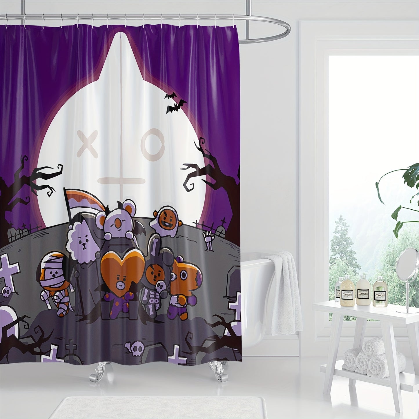 Cortina de Banho BT21 Halloween
