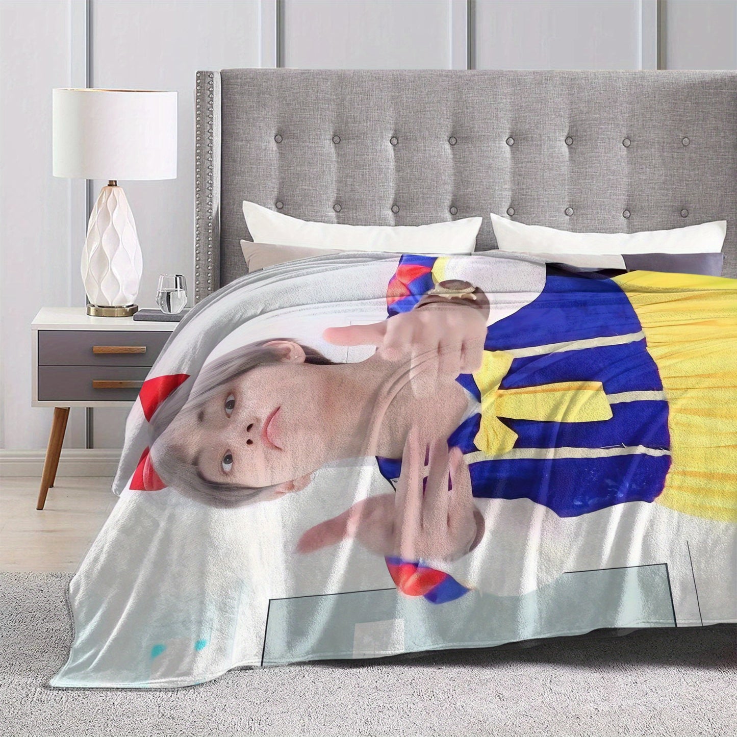 Manta Plush V Branca de Neve