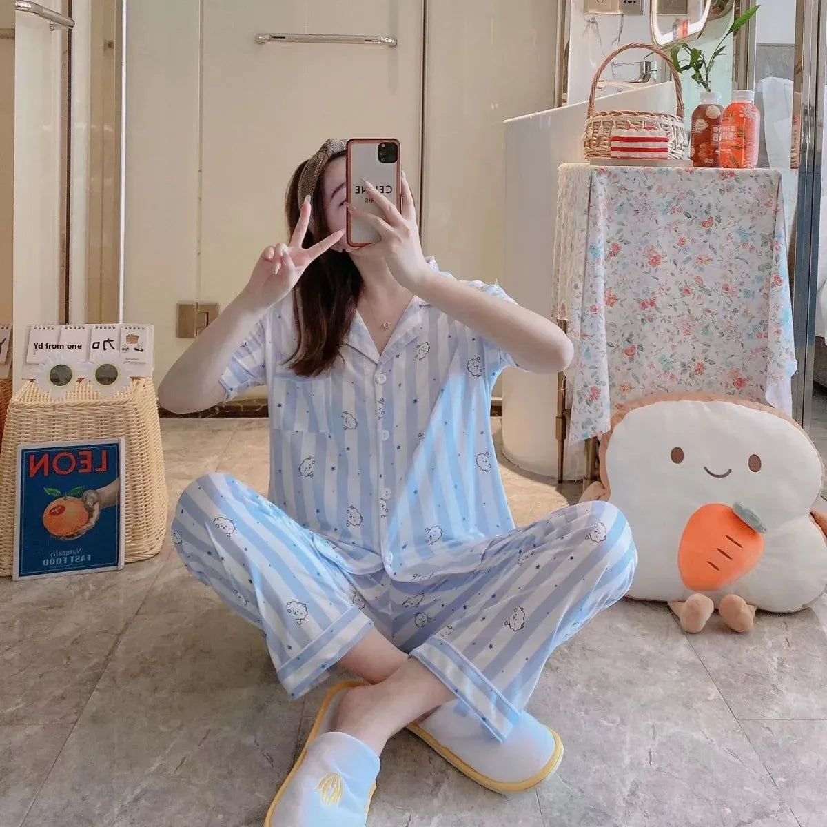 Pijama meia estação BT21