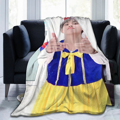 Manta Plush V Branca de Neve