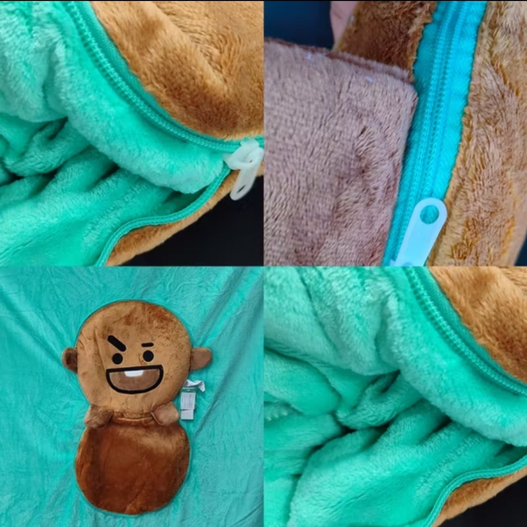 Almofada Cobertor 2 em 1 BT21