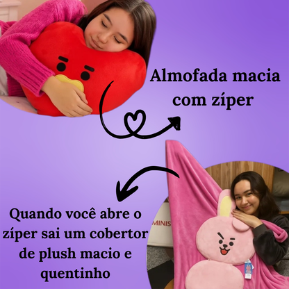 Almofada Cobertor 2 em 1 BT21